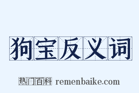 狗宝反义词是什么意思的图片
